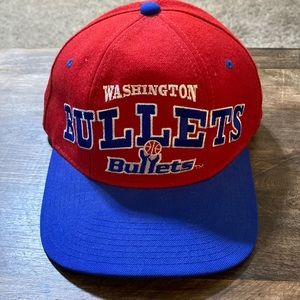 Vintage Washington Bullets Starter SnapBack NBA Hat